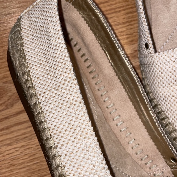 AEROSOLES Espadrille Style Flats Tan Fabric Upper size 9 - Picture 10 of 13